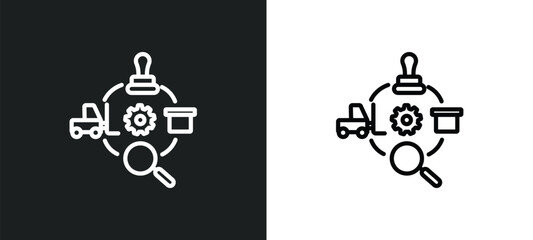 logistics icon isolated in white and black colors. logistics outline vector icon from delivery and logistic collection for web, mobile apps and ui.