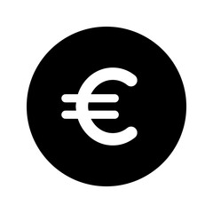 euro glyph icon