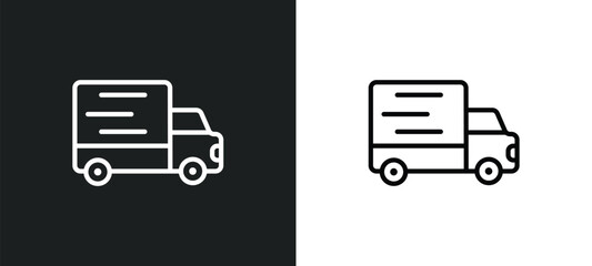 transportation icon isolated in white and black colors. transportation outline vector icon from delivery and logistic collection for web, mobile apps and ui.