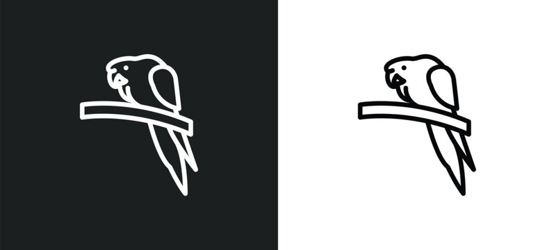 aw on a branch icon isolated in white and black colors. aw on a branch outline vector icon from culture collection for web, mobile apps and ui.