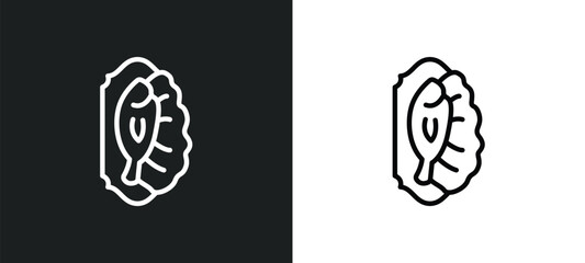 cantonese fish icon isolated in white and black colors. cantonese fish outline vector icon from culture collection for web, mobile apps and ui.