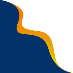 Corner Wave Blue And Orange