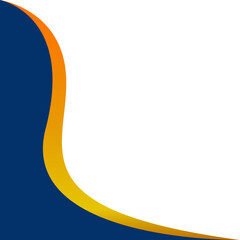 Corner Wave Blue And Orange