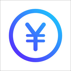 yen gradient icon