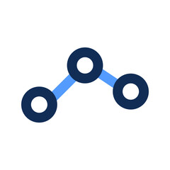 analytics outline color icon