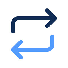 exchange outline color icon