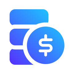 budget gradient fill icon