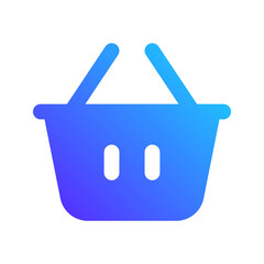 shopping cart gradient fill icon