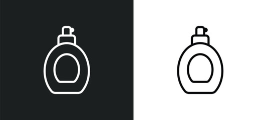 perfume cleanin icon isolated in white and black colors. perfume cleanin outline vector icon from cleaning collection for web, mobile apps and ui.