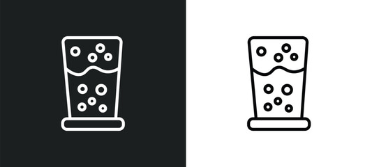 emulsion icon isolated in white and black colors. emulsion outline vector icon from cleaning collection for web, mobile apps and ui.