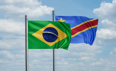 Congo and Brazil flag