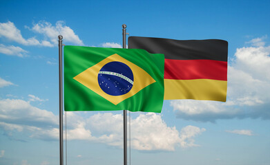 Germany and Brazil flag