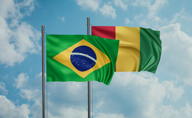 Guinea and Brazil flag