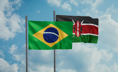 Kenya and Brazil flag