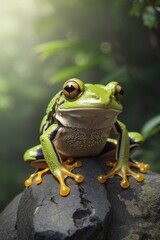 Fototapeta premium Frog on a Rock