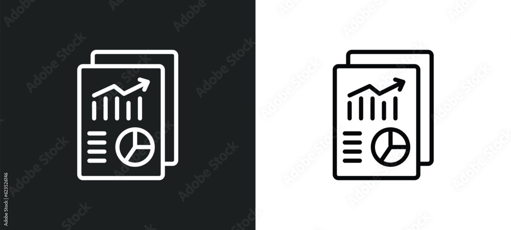 Poster print document icon isolated in white and black colors. print document outline vector icon from busi