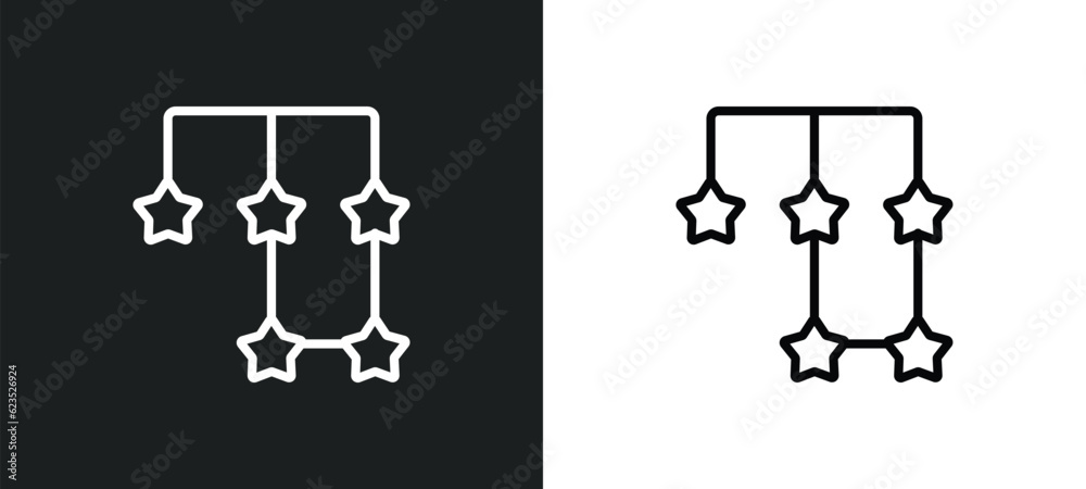 Poster points connected chart icon isolated in white and black colors. points connected chart outline vecto