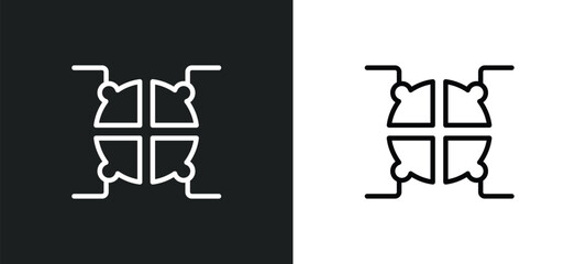 infographic elements icon isolated in white and black colors. infographic elements outline vector icon from business collection for web, mobile apps and ui.