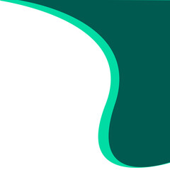 Corner Wave Dark Green