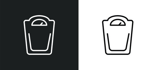 big scale icon isolated in white and black colors. big scale outline vector icon from beauty collection for web, mobile apps and ui.