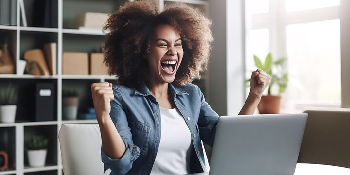 She celebrates her success as a freelancer and entrepreneur.