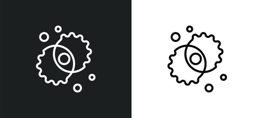 nebula icon isolated in white and black colors. nebula outline vector icon from astronomy collection for web, mobile apps and ui. © Farahim