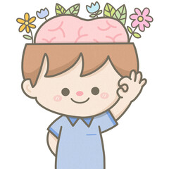 Good mental health boy