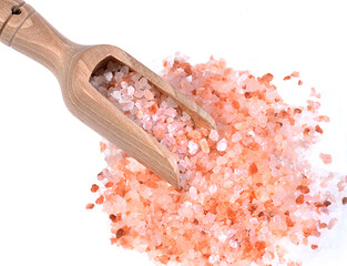 salt on a white background