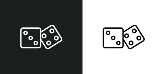 table game icon isolated in white and black colors. table game outline vector icon from outdoor activities collection for web, mobile apps and ui.