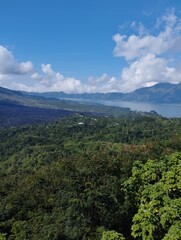 Fototapeta premium Bali Island, 08 May 2023 : View of the island of Batur, Kintamani, Bangli, Indonesia.