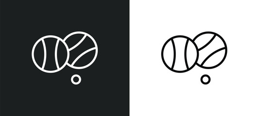 petanque icon isolated in white and black colors. petanque outline vector icon from activity and hobbies collection for web, mobile apps and ui.