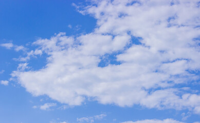 Summer blue sky cloud gradient light white background.