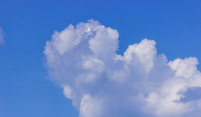 Summer blue sky cloud gradient light white background.