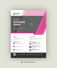 Naklejka premium Flyer Template A4