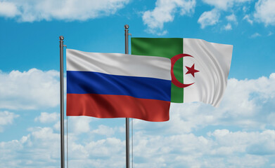 Russia and Algeria national flag
