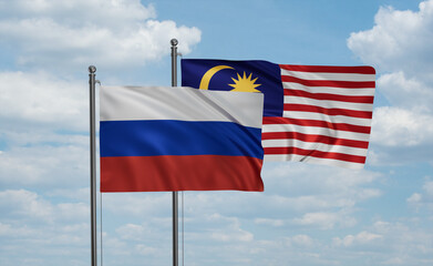 Malaysia and Russia flag