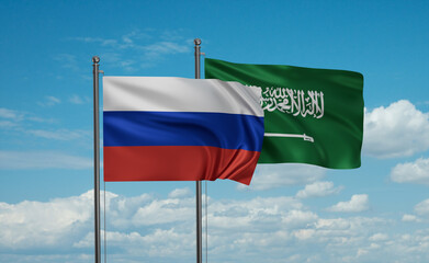 Russia flags