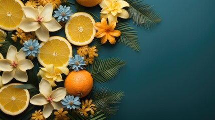 summer wallpaper  tropical background with copy space