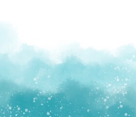 blue sky with clouds abstract gradient watercolor background