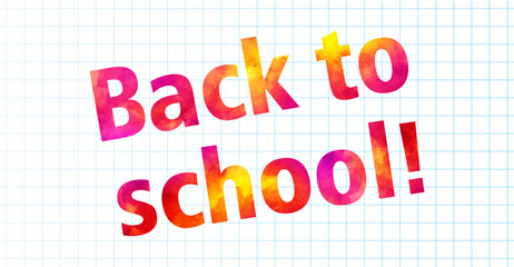 Back to school. Notebook. Colorful autumn vector texture for background. Education. Bright multicolor hand drawn illustration for cards, cover design, poster. Fall background. Red, orange, yellow.