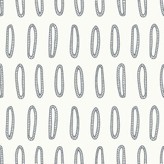 Seamless pattern with hand drawn doodle leaves. Vector background
