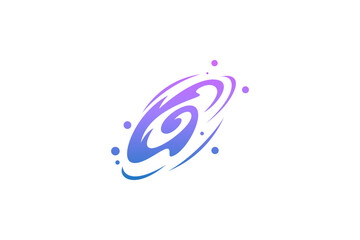 Black Hole logo in space design template © cahyo