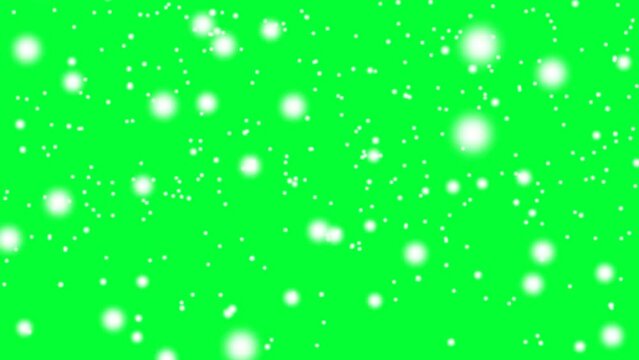 faling snow background and 2d animation, 4k