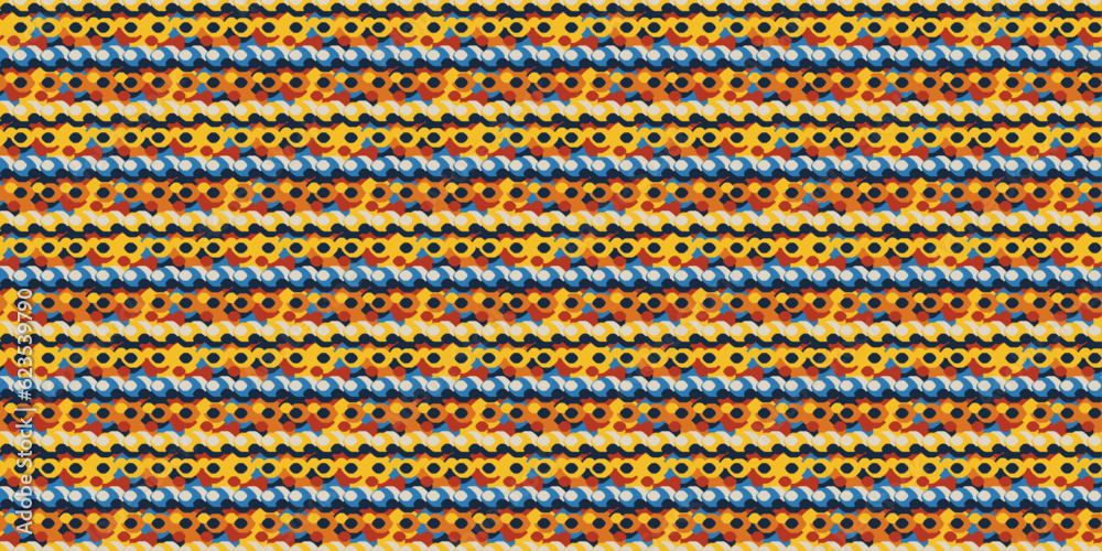 Leinwandbilder Repeating dot pattern. Colored dots that repeat to create texture.