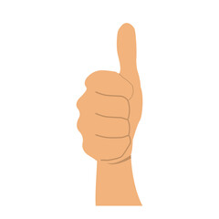hand with thumb up