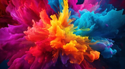 Fototapeta na wymiar colorful powder explosion background