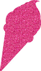 Ice cream pink decoration holiday design.