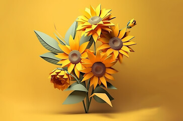 Background image of yellow flowers on a yellow background, ideal for seasonal use.