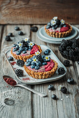 Berry Granola Tartlets