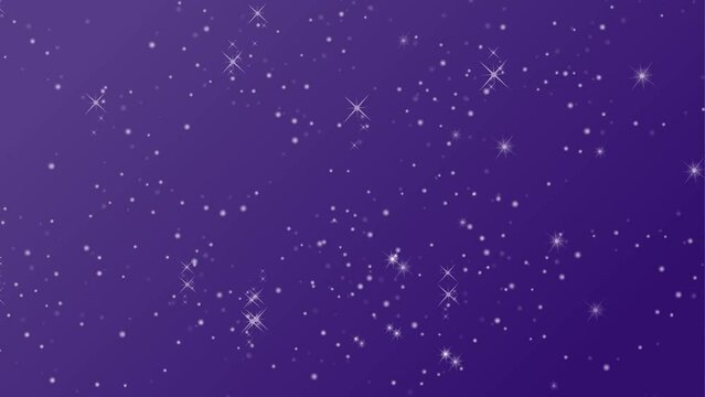 blinking colorful stars background and 2d animation,  night sky, blinking star 